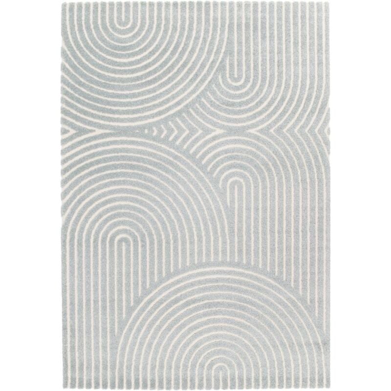 Bobochic - Tapis poils ras herve motif abstrait 160x230 Bicolore