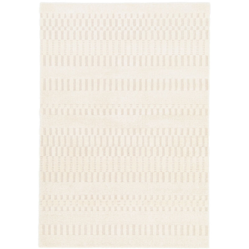 Bobochic - Tapis poils ras joel motif abstrait 160x230 Beige