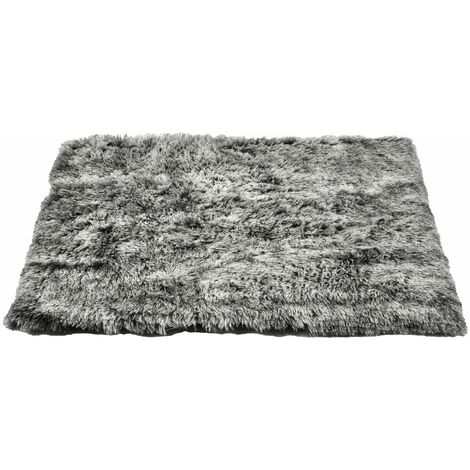 Tapis poilu Noir : Taille M