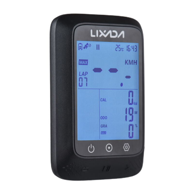 Ordinateur de vélo gps sans fil étanche ant+ capteur et bt 2,3 pouces gradient d'altitude fréquence cardiaque compatible Strava app ordinateur de vélo