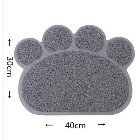 Tapis pour animaux de compagnie en PVC, tapis pour litière et coussinets pour animaux - gris