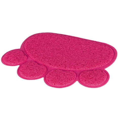 Tapis pour bac à litière, couleur rose, 40 30 cm pour chat - Trixie - Rose
