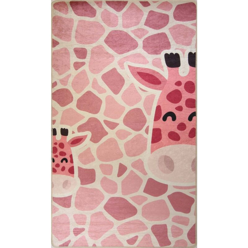 Vendorflair - Tapis pour Enfant 80 x 150 cm - Rose – Qualité supérieure pour Maison, Appartement, Bureau – Style élégant et durable – Confort