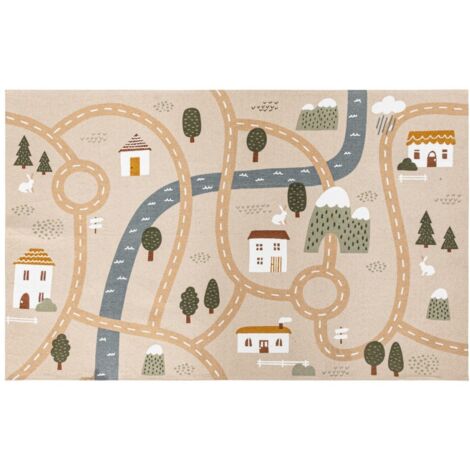 Tapis pour enfant ROUTE 100x150cm coton