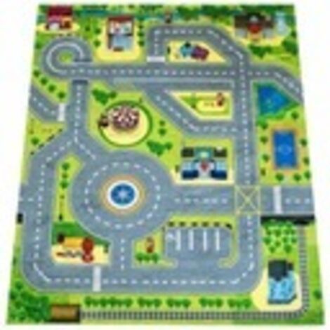 TAPIS POUR ENFANTS ROAD ROUTES URBAINES BAS ANTIDÉRAPANT 120x170cm