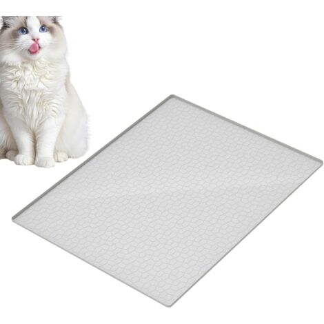 Tapis pour litière pour chat - Fond en silicone pour litière