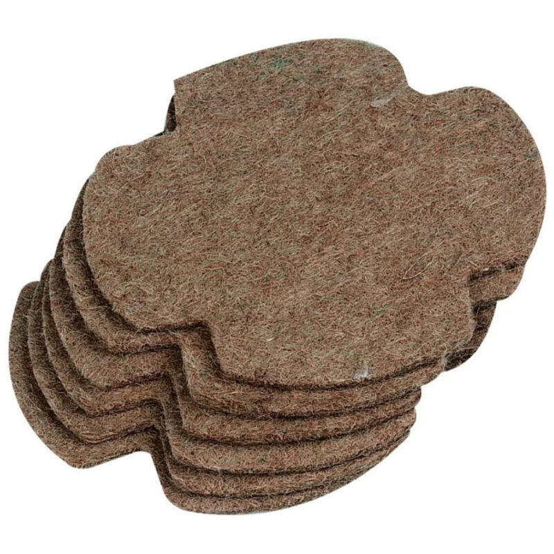 Tapis fond de nid en feutre ø 13 cm, lot de 6 pièces pour oiseaux - Flamingo