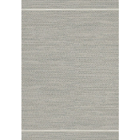 Tapis Prisma Gris Motif Losanges 120 X 170 Cm 18078025