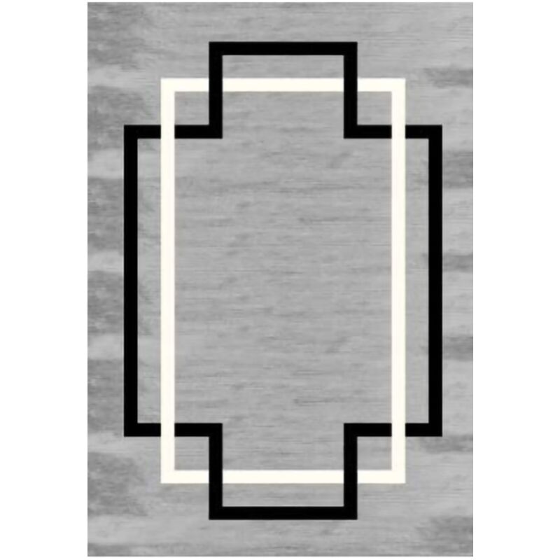 Vendorflair - Tapis Profil Gris Dimensions - 120x180 – Qualité supérieure pour Maison, Appartement, Bureau – Style élégant et durable – Confort