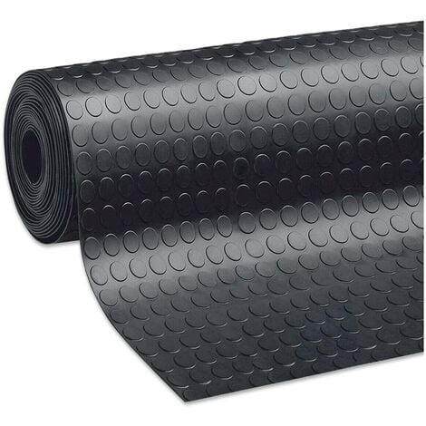 Tapis Protecteur de sol en gomme antidérapant avec revêtement robuste à bulles noires Différentes tailles - 120x20 cm