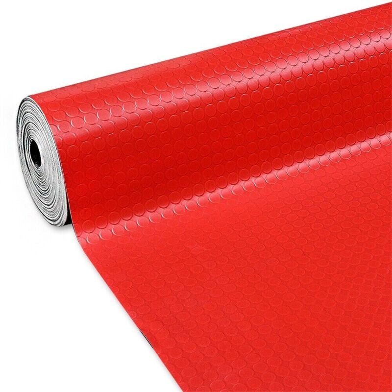Emmevi Mv S.p.a. - Tapis Protecteur De Sol pvc Rouge Coureur Revêtement De Sol Bulles Antidérapant - 100x400 Cm