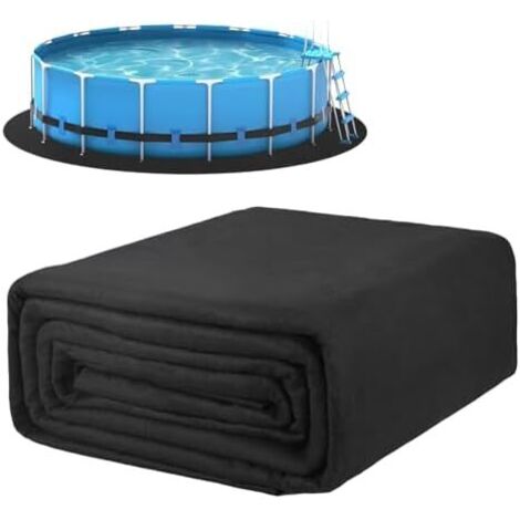 Tapis Protecteur Liners Piscine pour 3 m/3,7m - Dalle Sol Bassins Hors-Sol  Sous-couche Anti-perforation Protection Ronde Prédécoupée Pliable Prolonge Durée Vie Liner, Spa Extérieur Diameter 3.05