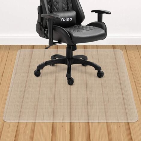 Tapis protège-Sol pour Chaise de Bureau,Tapis Transparent pour Protection de sols durs,Haute résistance aux impacts,antidérapant 135cmx114cm