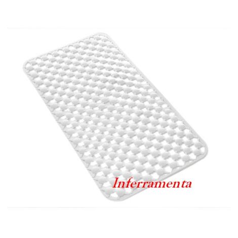 Tapis PVC antidA rapant Geo blanc pour baignoire Gedy 36x71 cm
