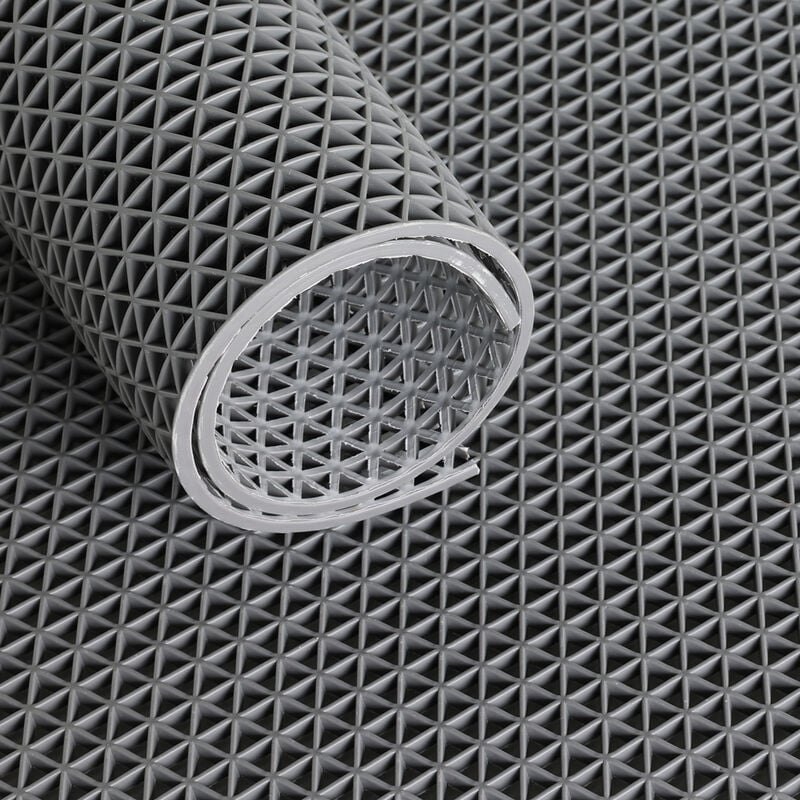 Tapis quadrillé Ultra Grip avec structure en diamant 120 cm - Par mètre linéaire - Gris