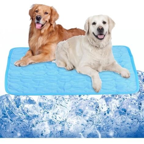 Tapis Rafraichissant - Non Toxique - 100 x 70 cm - Pour Chien et Chat - Grand Tapis Fraicheur d'Été