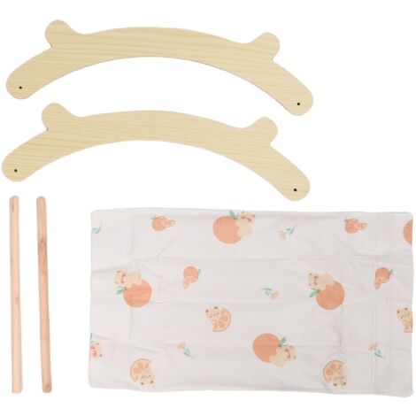 Tapis rafraîchissant pour chat Hamac Coussin d'intérieur Lit d'été pour chien Meuble pour animaux Canapé PVC Gel Bois massif L 31,5 x 59 x 15 cm