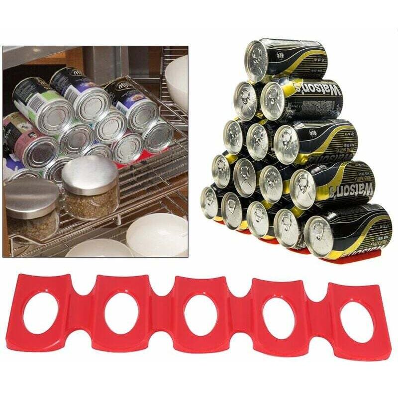 Linghhang - Tapis Rangement Frigo Organisateur en Silicone(Rouge), Support Bouteille Vin Support pour Bière Tapis pour Ranger Bouteille Frigo