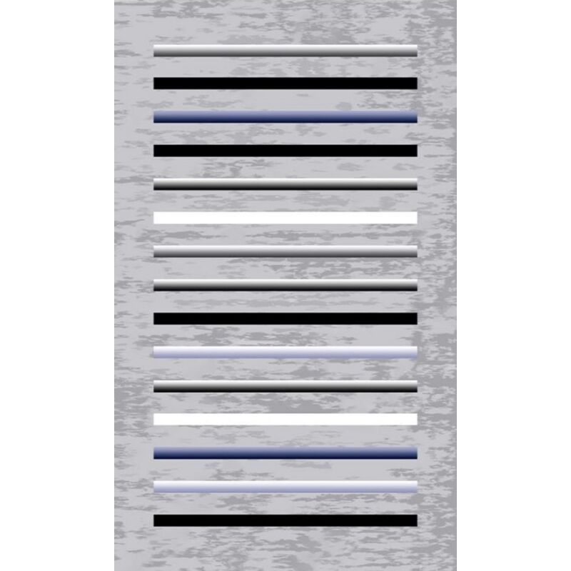 Vendorflair - Tapis Rayures Gris Dimensions - 160x230 – Qualité supérieure pour Maison, Appartement, Bureau – Style élégant et durable – Confort