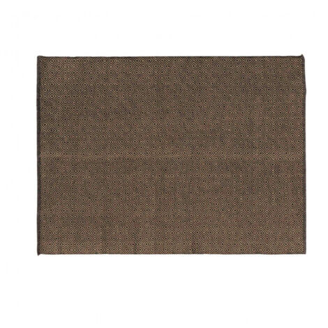 Tapis rectangle 120x170cm en jute et coton "Livio" - 120x170cm - Blanc