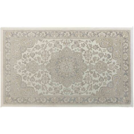Tapis rectangle 68 x 110 cm viscose tissee cherine Naturel