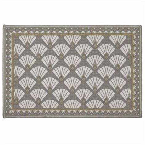 tapis rectangle antidérapant 40 x 60 cm imprime Art deco chic