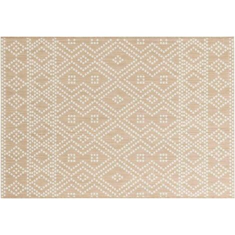 Tapis Rectangle Tania Tissé Plat - 120x170 cm ou 160x230 cm - Élégance et Durabilité - 170x120 cm