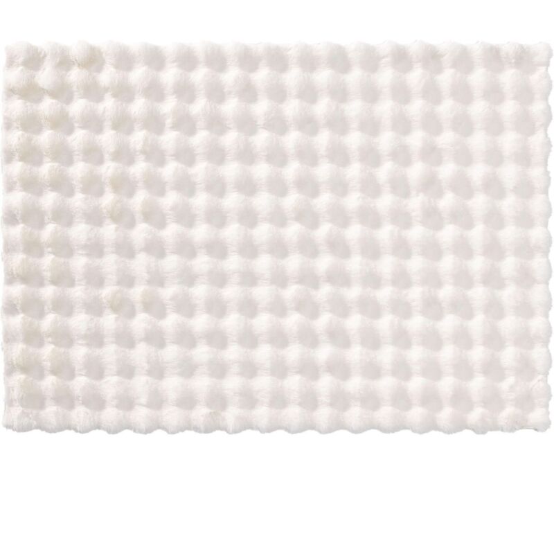 Tapis Mounty 120 x 170 cm - imitation fourure - Blanc Tapis Mounty 120 x 170 cm - imitation fourure - Blanc
