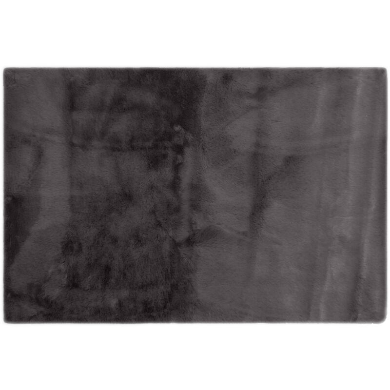 Linnea - Tapis woodland en fausse fourrure doublée suédine Rectangulaire 60x90 cm