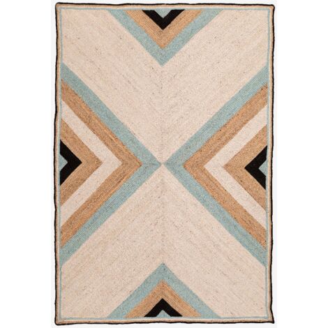 Tapis rectangulaire 160x245 cm en jute naturel Saina SKLUM