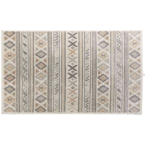Tapis rectangulaire 68x110 cm tissé SAKARI NATUREL