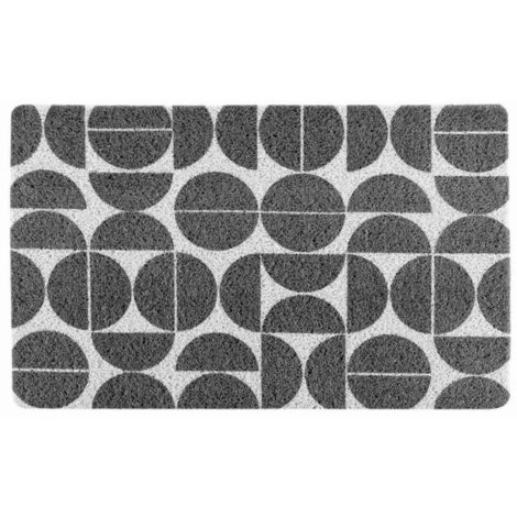 Tapis Rectangulaire Déco "Cosmix" 45x75cm Gris