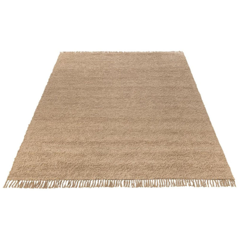 Hellin - Tapis rectangulaire en coton beige 200x300 - wiston