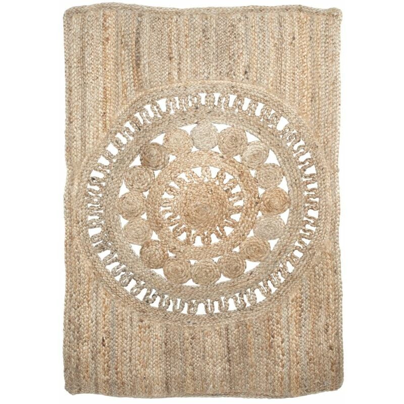 Tapis rectangulaire en Jute tressée