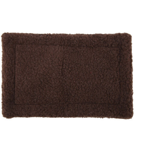 Tapis Rectangulaire en Peluche pour Cochon d'Inde Hérisson, Nid Douillet pour Hamster Maison d'Animal Brun Foncé