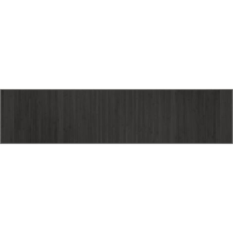 Tapis rectangulaire gris 70x300 bambou