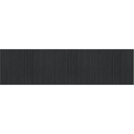 Tapis rectangulaire gris 80x300 bambou