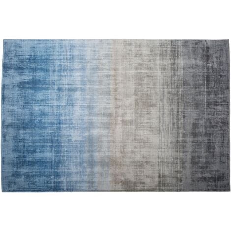 Tapis gris rectangulaire, l.200 x L.290 cm Four seasons 2 gris bleu