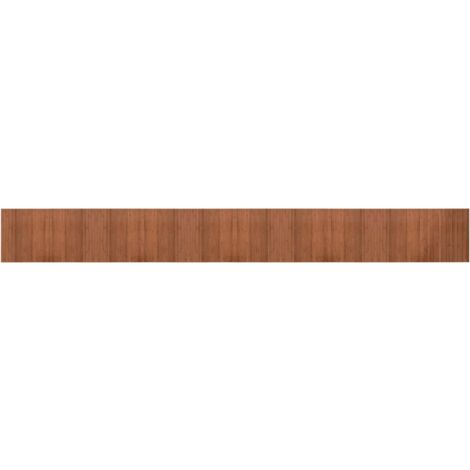 Tapis rectangulaire marron 60x500 bambou
