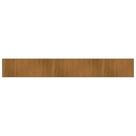 Tapis rectangulaire marron 70x500 cm bambou