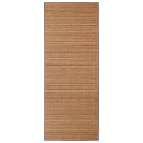 Tapis rectangulaire Marron Bambou 150 x 200 cm