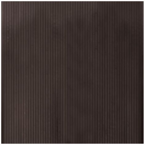 Tapis rectangulaire marron foncé 100x100 bambou