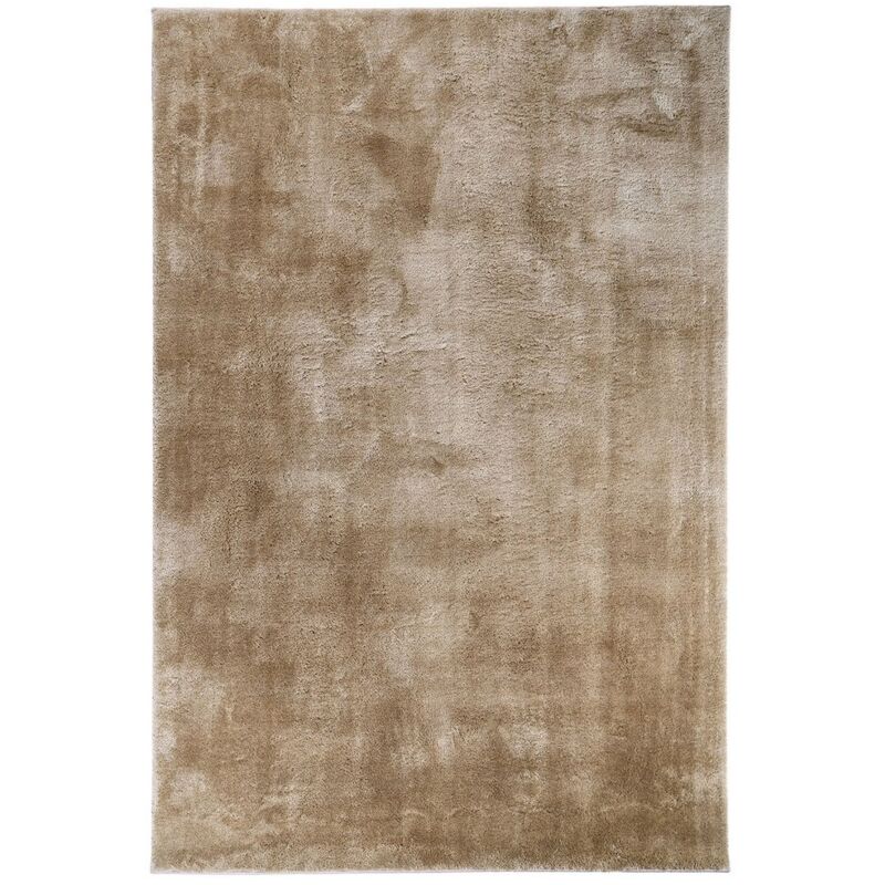 Epikasa - Tapis de Salon Rectangulaire Miami, Polyester, Beige, 230x160x1 cm