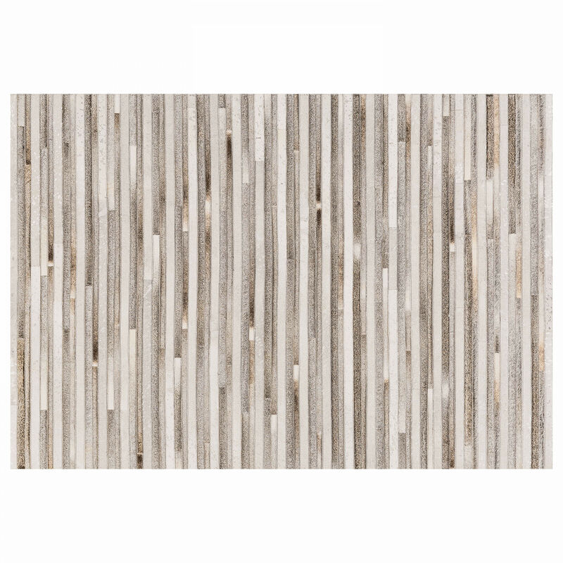 Tapis rectangulaire motif patchwork effet peau de vache 160 x 230 cm