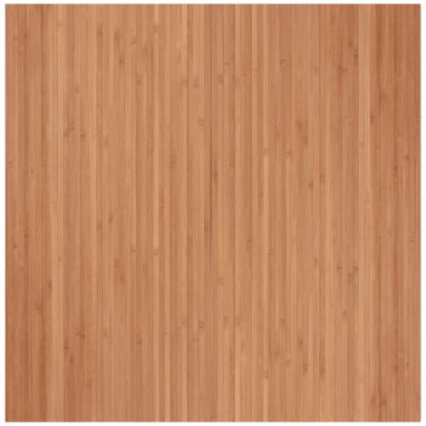 Tapis rectangulaire naturel 100x100 bambou