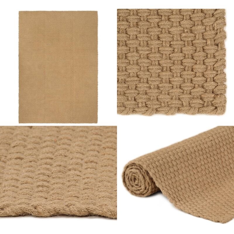Vidaxl - Tapis rectangulaire Naturel 160x230 cm Jute - Tapis Jute - Tapis Nature - Tapis Salon - Tapis Chambre - Décoration Intérieure - Home & Living