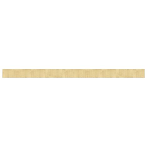 Tapis rectangulaire naturel clair 60x1000 cm bambou