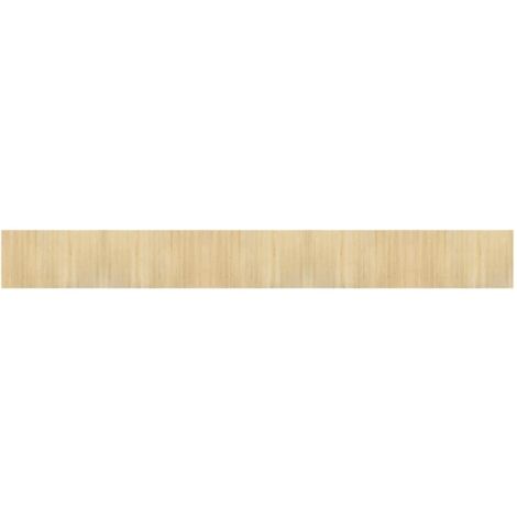 Tapis rectangulaire naturel clair 60x500 bambou