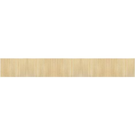Tapis rectangulaire naturel clair 70x500 bambou