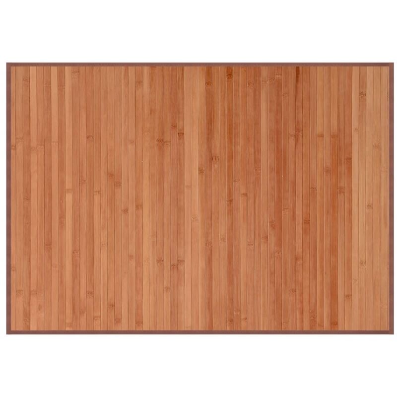 Tapis rectangulaire marron 70x100 cm bambou Vidaxl